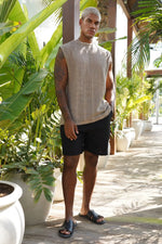 Black Lino Lenin Short