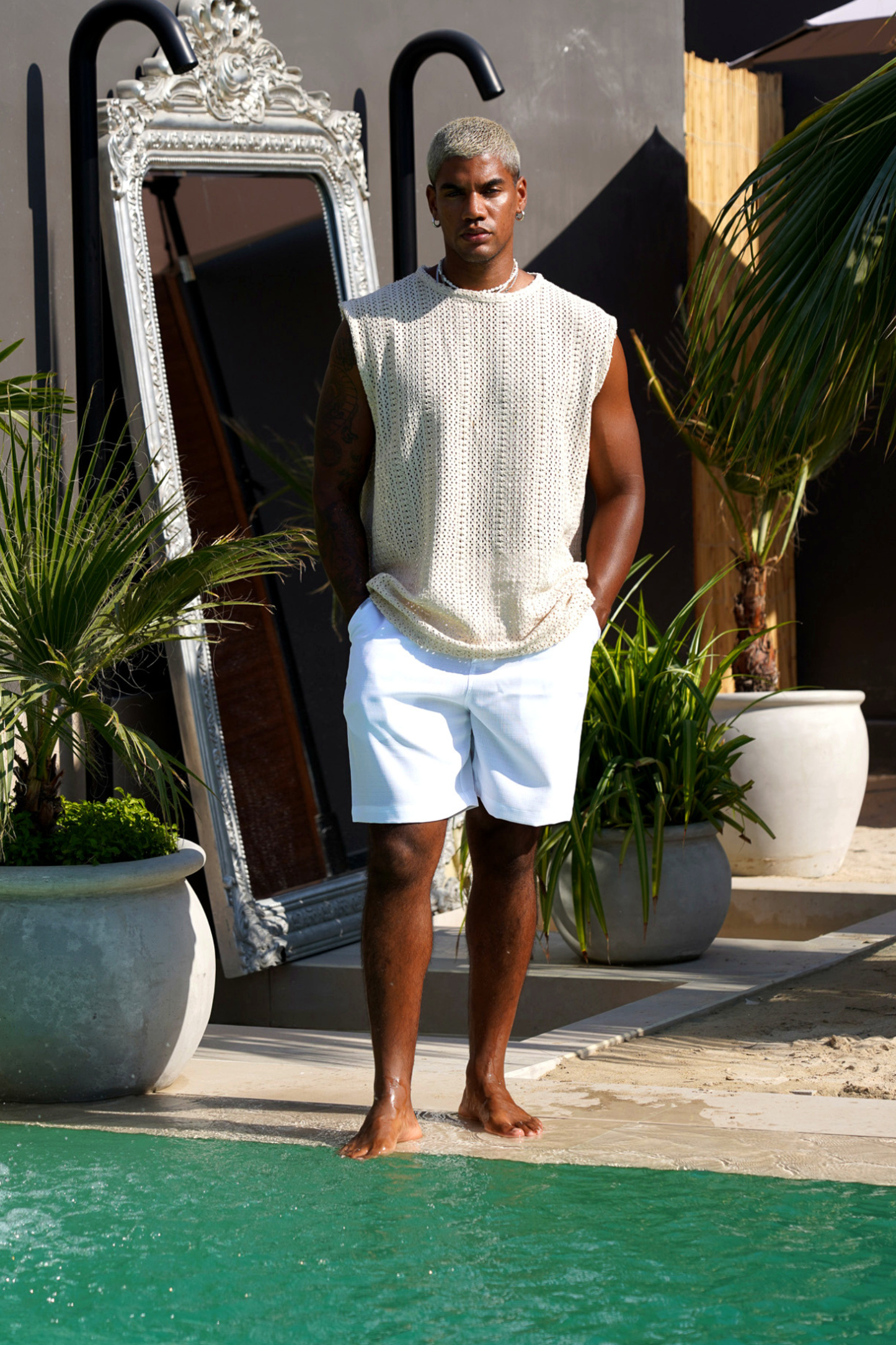 Beige Terra Tank Top