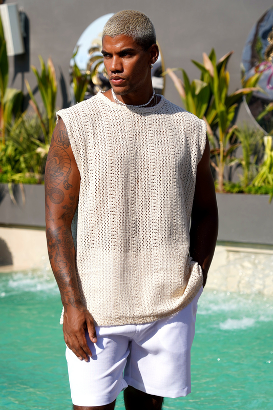 Beige Terra Tank Top