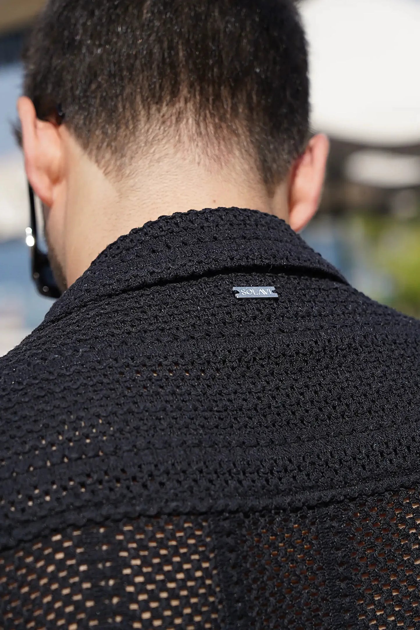 Black Palm Set — Shirt & Shorts