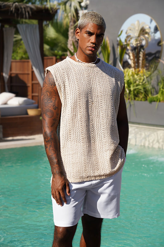 Beige Terra Tank Top