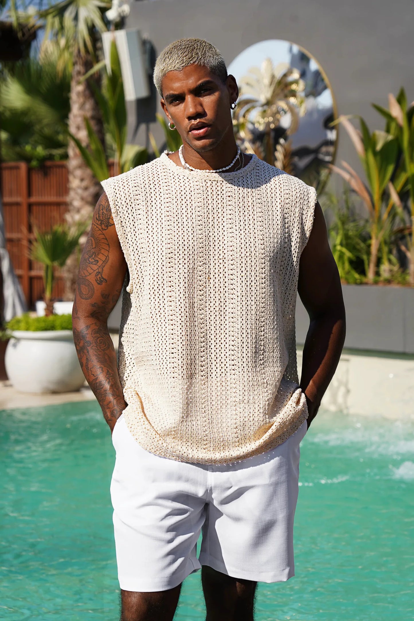 Beige Terra Tank Top